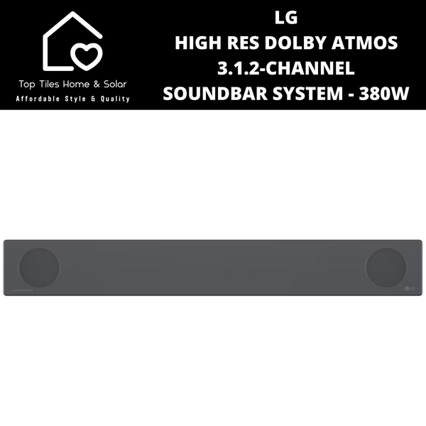 LG High Res Dolby Atmos 3.1.2-Channel Soundbar System - 380W