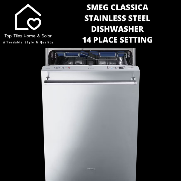 Smeg Classica Stainless Steel Dishwasher - 14 Place Setting