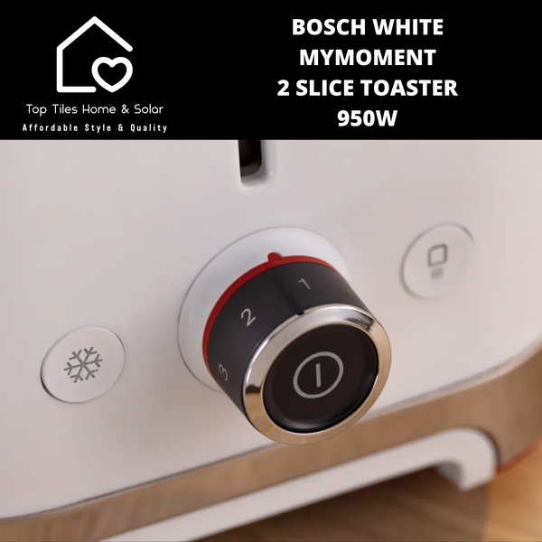 Bosch White MyMoment 2 Slice Toaster - 950W