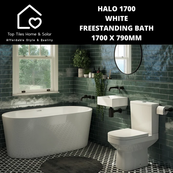 Halo 1700 White Freestanding Bath - 1700 x 790mm