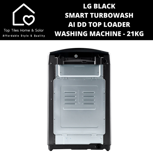 LG Black Smart TurboWash AI DD Top Loader Washing Machine - 21kg