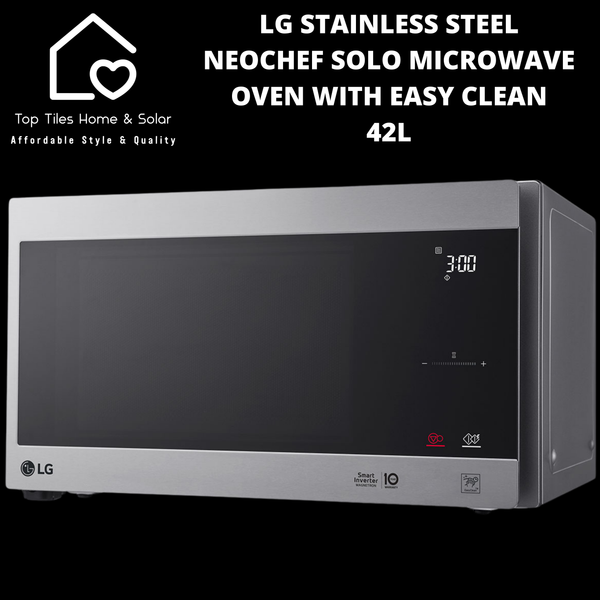 LG Stainless Steel NeoChef Solo Microwave Oven with Easy Clean - 42L