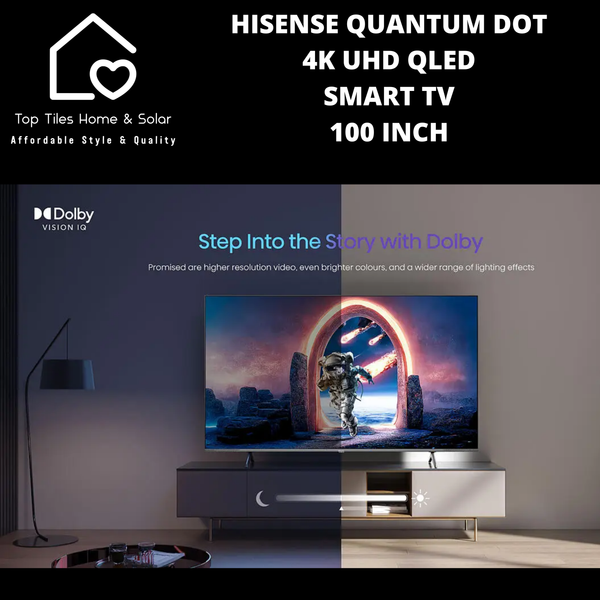 Hisense Quantum Dot 4K UHD QLED Smart TV - 100 Inch