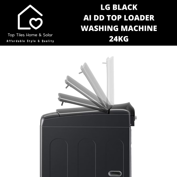 LG Black AI DD Top Loader Washing Machine - 24kg