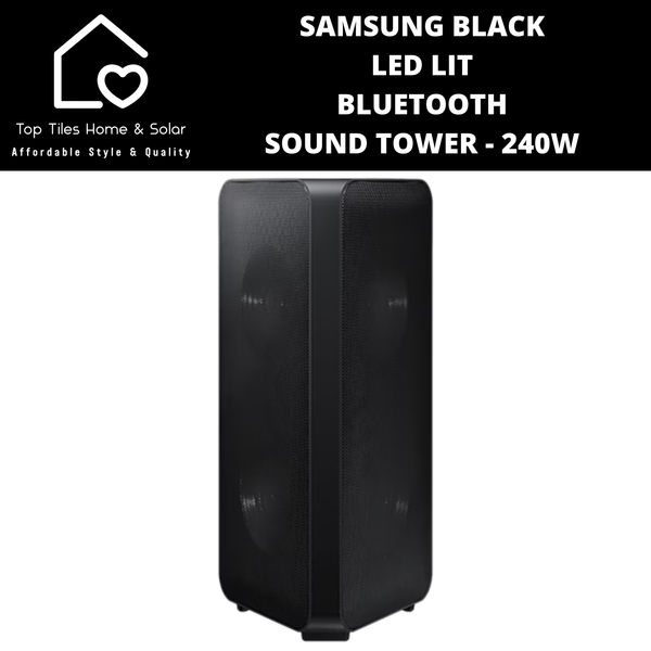 Samsung Black LED Lit Bluetooth Sound Tower - 240W