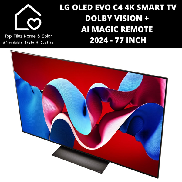 LG OLED EVO C4 4K Smart TV Dolby Vision + AI Magic Remote 2024 - 77 Inch