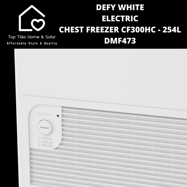 Defy White Electric Chest Freezer CF300HC - 254L DMF473