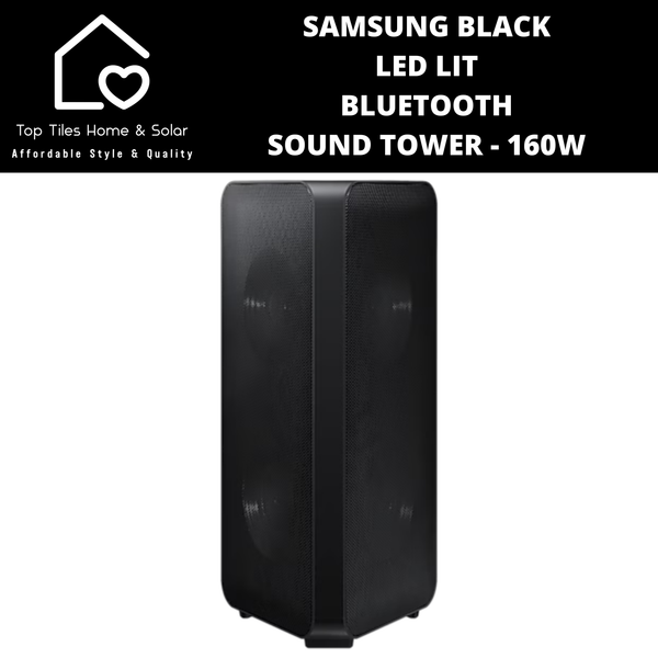 Samsung Black LED Lit Bluetooth Sound Tower - 160W