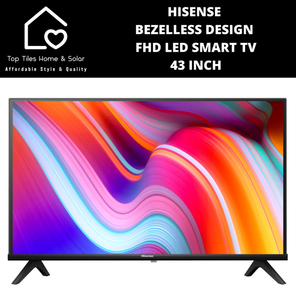 Hisense Bezelless Design FHD LED Smart TV - 43 Inch