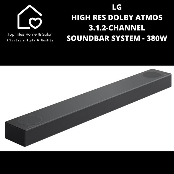 LG High Res Dolby Atmos 3.1.2-Channel Soundbar System - 380W