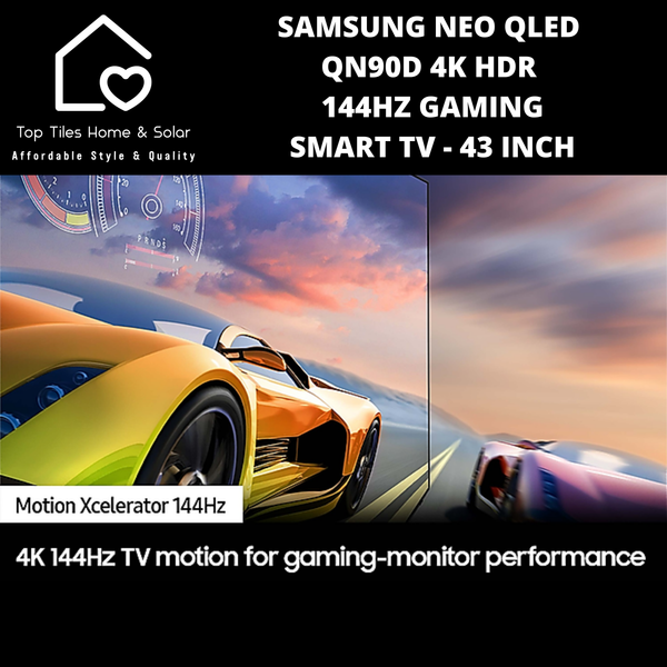 Samsung Neo QLED QN90D 4k HDR 144Hz Gaming Smart TV - 43 Inch