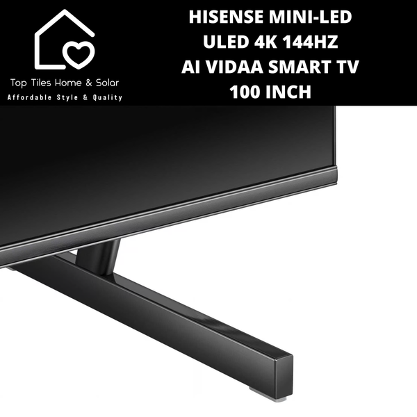 Hisense Mini-LED ULED 4K 144Hz AI VIDAA Smart TV - 100 Inch