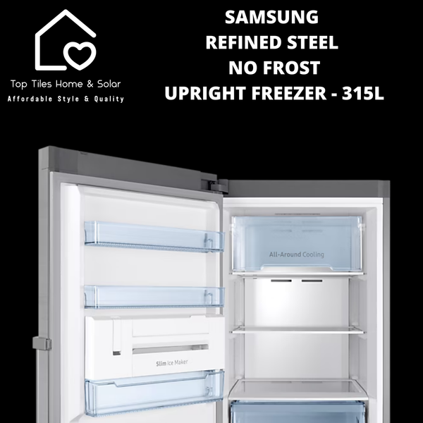 Samsung Refined Steel No Frost Upright Freezer - 315L