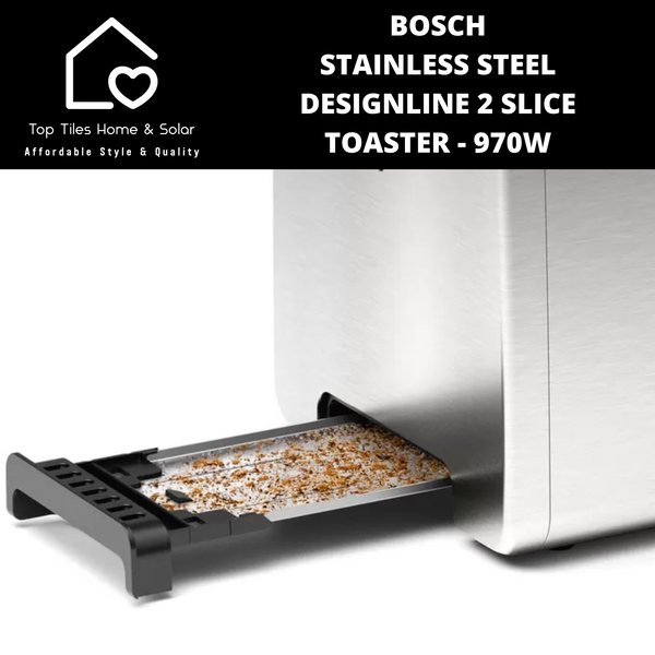 Bosch Stainless Steel DesignLine 2 Slice Toaster - 970W