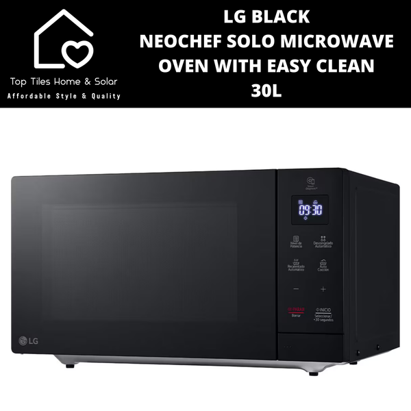 LG Black NeoChef Solo Microwave Oven with Easy Clean - 30L