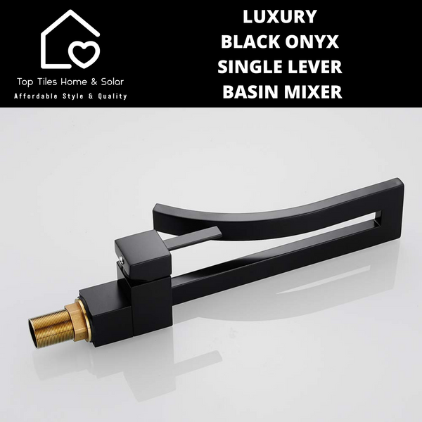 Luxury Black Onyx Single Lever Basin Mixer