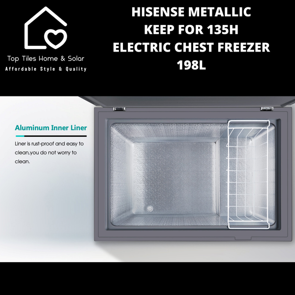 Hisense Metallic Keep For 135H Electric Chest Freezer - 198L