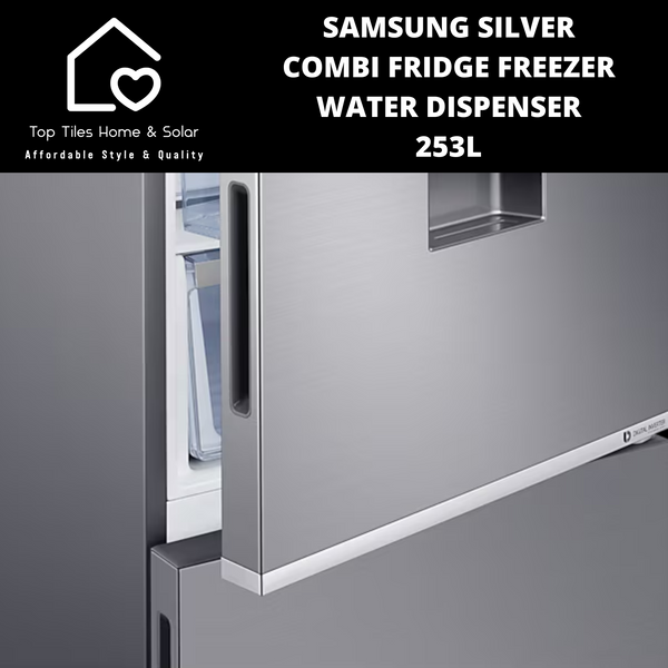 Samsung Silver Combi Fridge Freezer - 253L Water Dispenser