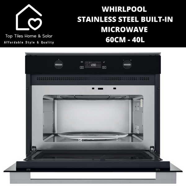 Whirlpool Stainless Steel Built-in Microwave - 60cm - 40L