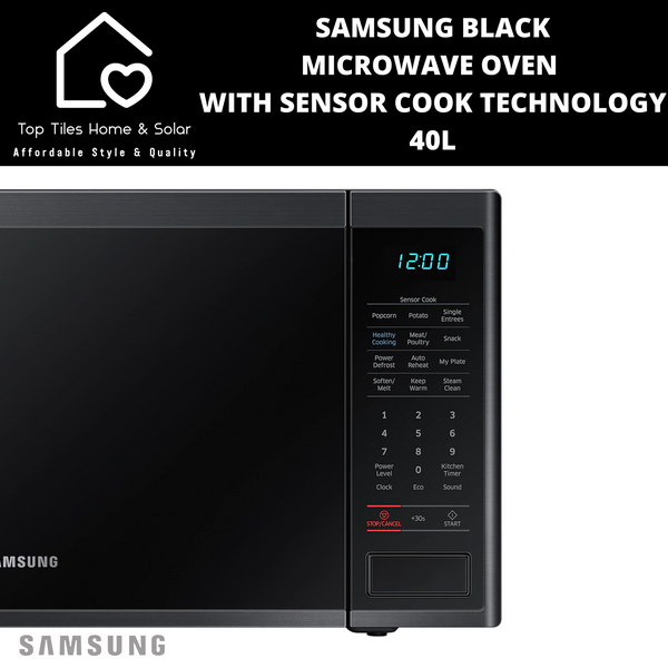 Samsung Black Microwave Oven With Sensor Cook Technology - 40L