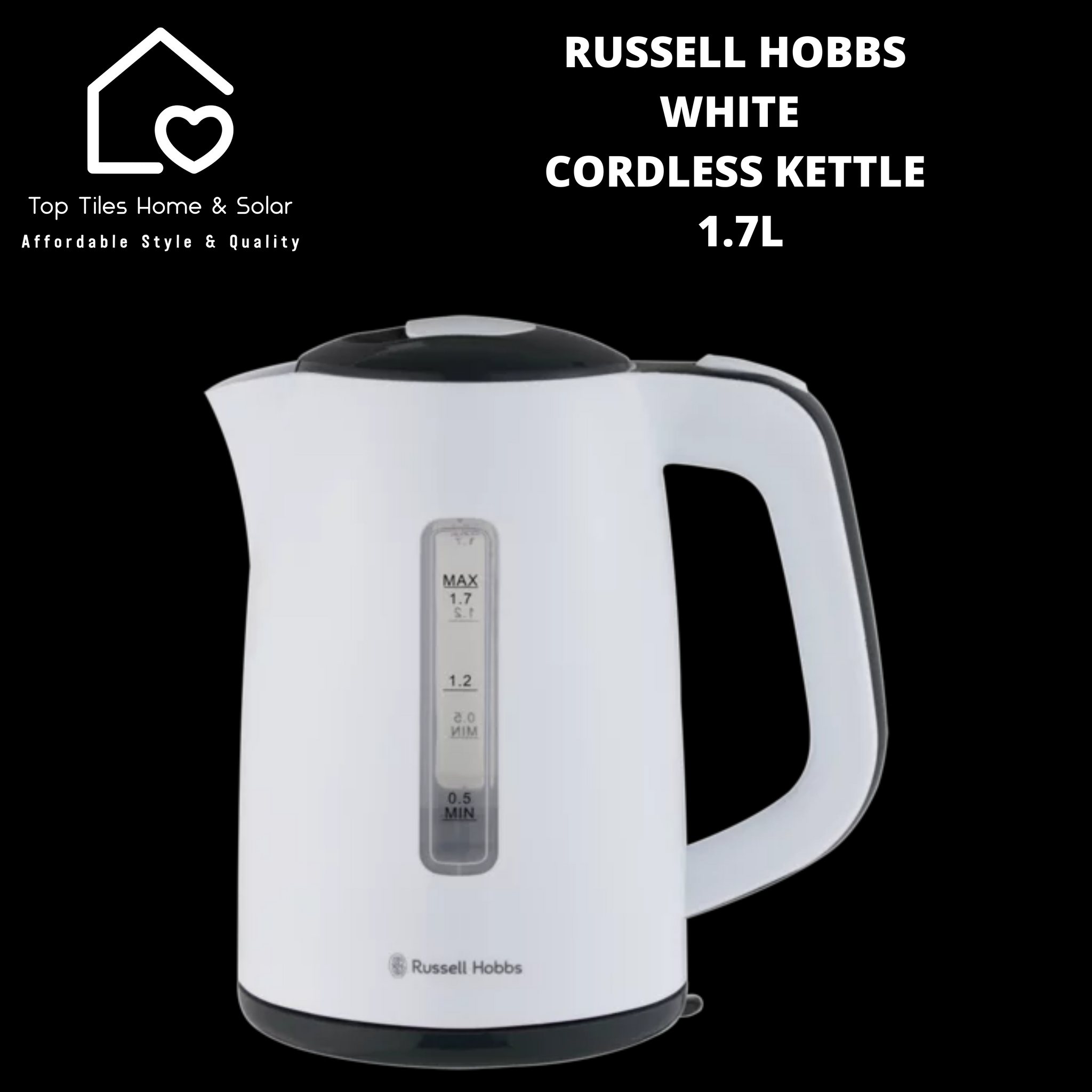 Russell hobbs store white kettle