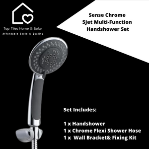 Sense Chrome 5Jet Multi-Function Handshower Set