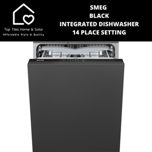 Smeg Black Integrated Dishwasher - 14 Place Setting