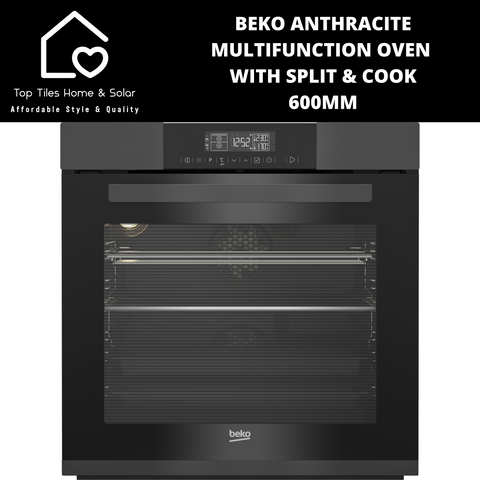 Beko Anthracite Multifunction Oven with Split & Cook - 600mm