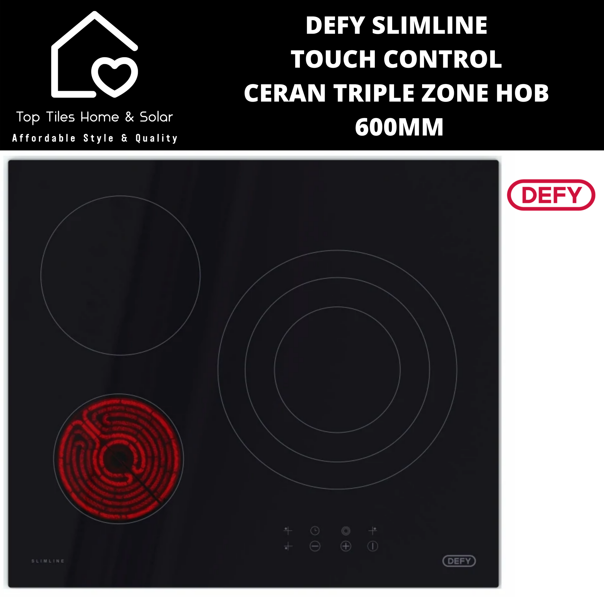 defy slimline glass hob