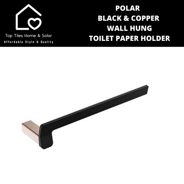 Polar Black & Copper Wall Hung Toilet Paper Holder