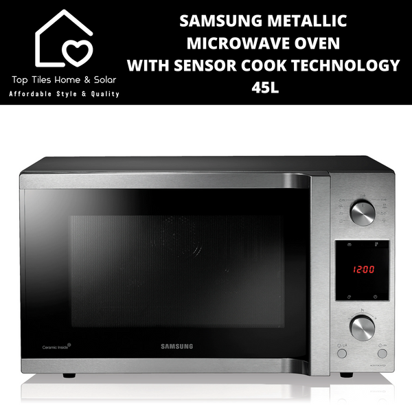 Samsung Metallic Microwave Oven With Sensor Cook Technology - 45L