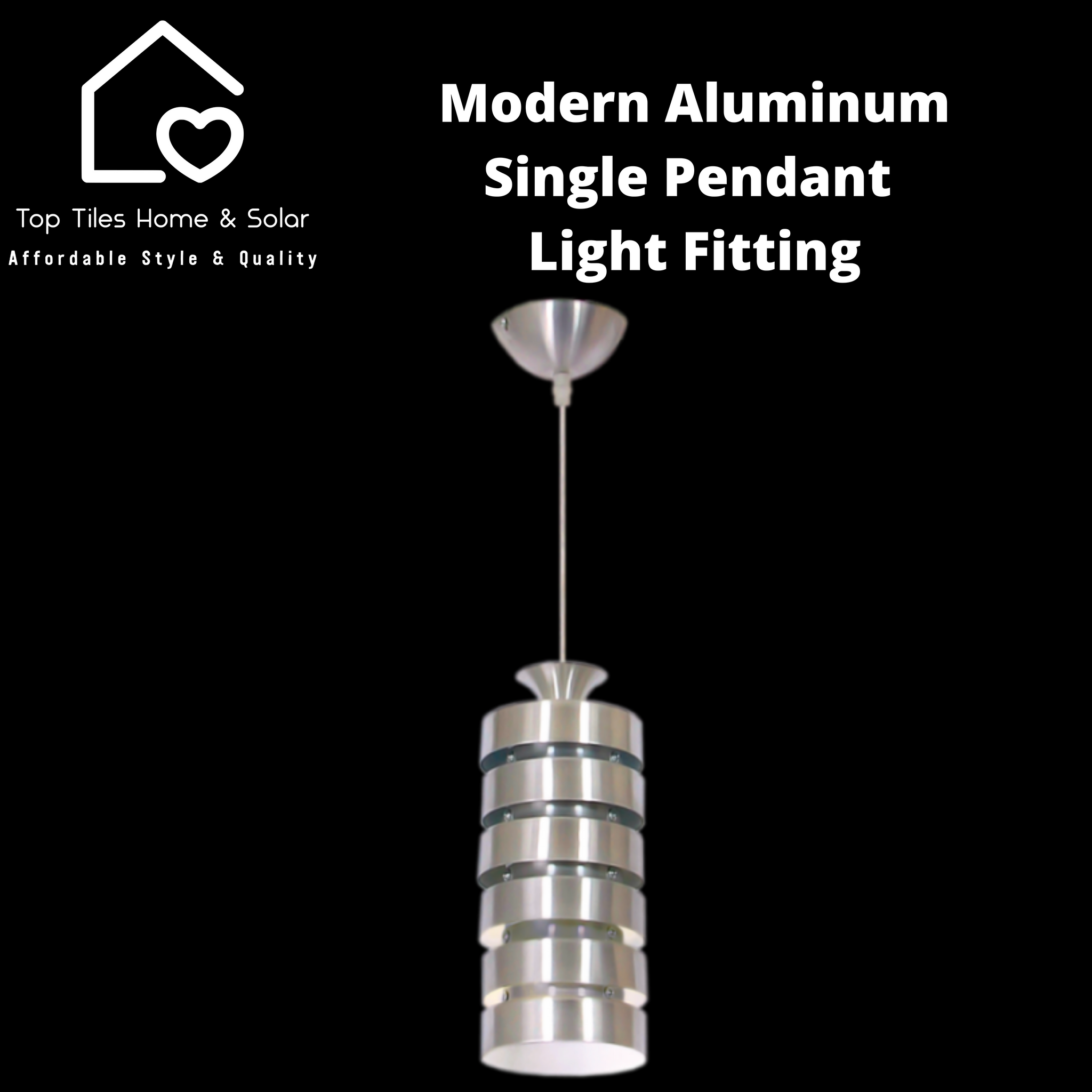 Modern Aluminum Single Pendant Light Fitting