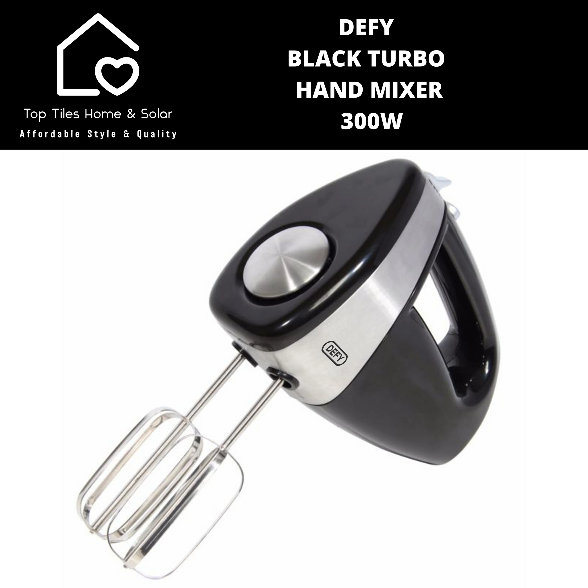 Defy Black Turbo – Tiles Mixer Solar HM5040B Top Home Hand & - 300W