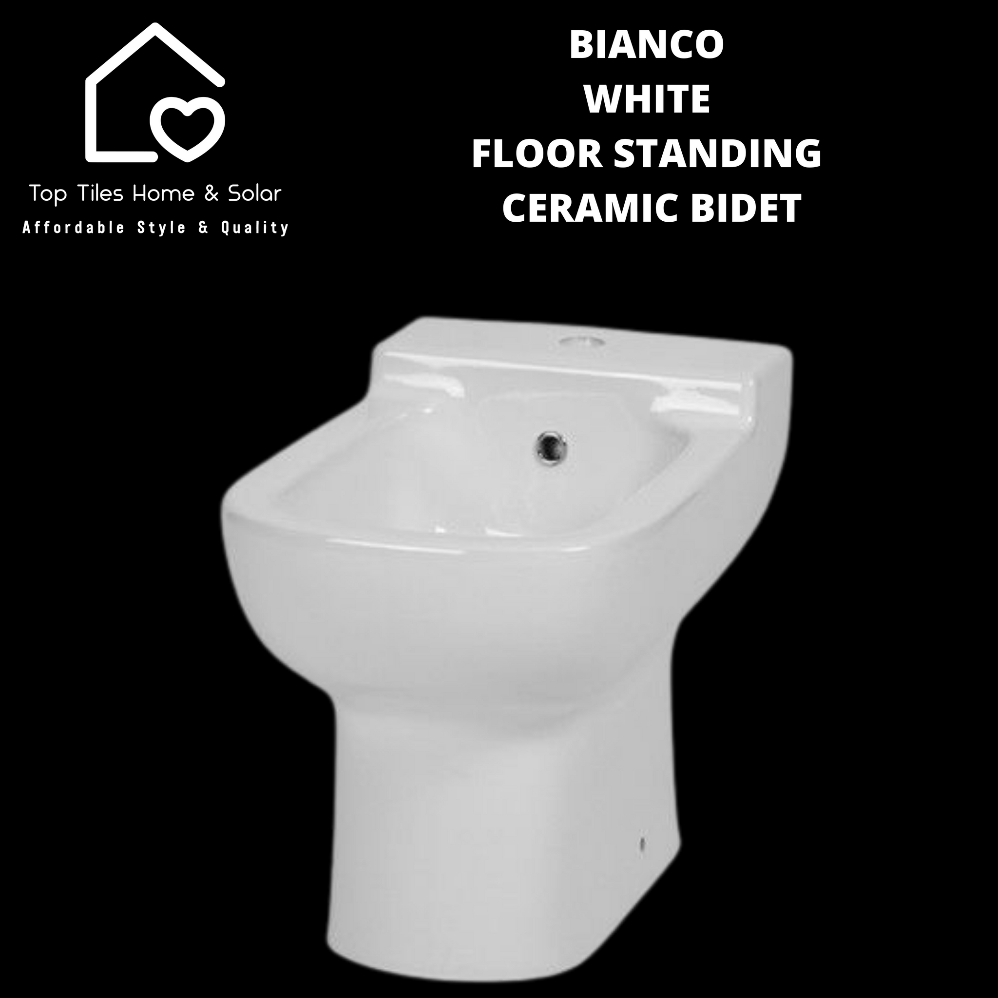 Bianco White Floor Standing Ceramic Bidet