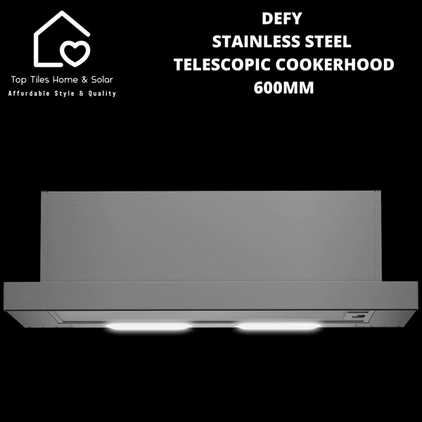 Defy Stainless Steel Telescopic Cookerhood- 600mm DCH609