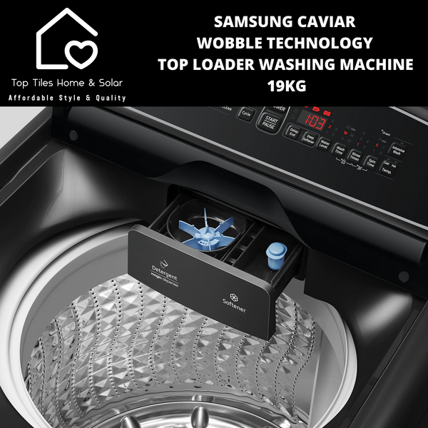 Samsung Caviar Wobble Technology Top Loader Washing Machine - 19kg