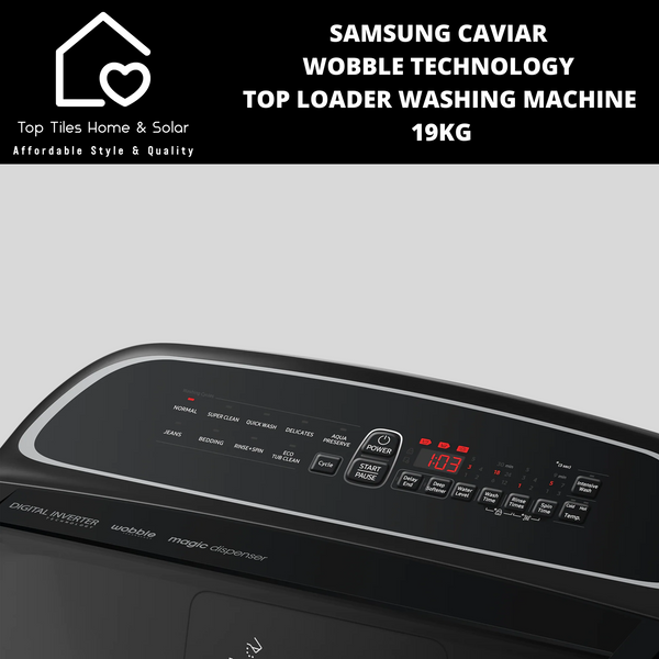 Samsung Caviar Wobble Technology Top Loader Washing Machine - 19kg