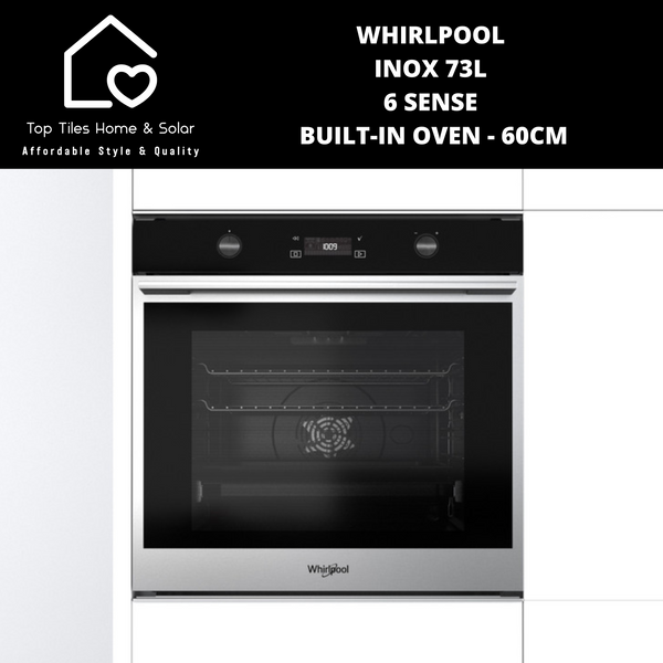 Whirlpool Inox 73L 6 Sense Built-In Oven - 60cm