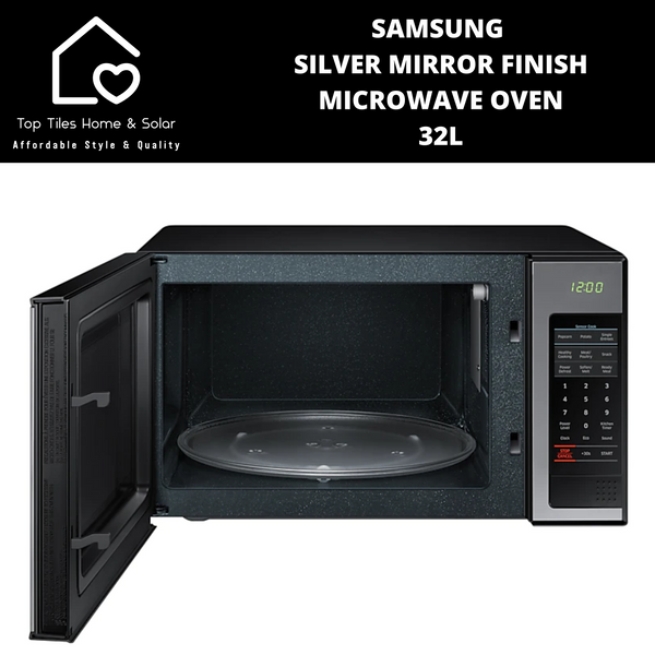 Samsung Silver Mirror Finish Microwave Oven - 32L