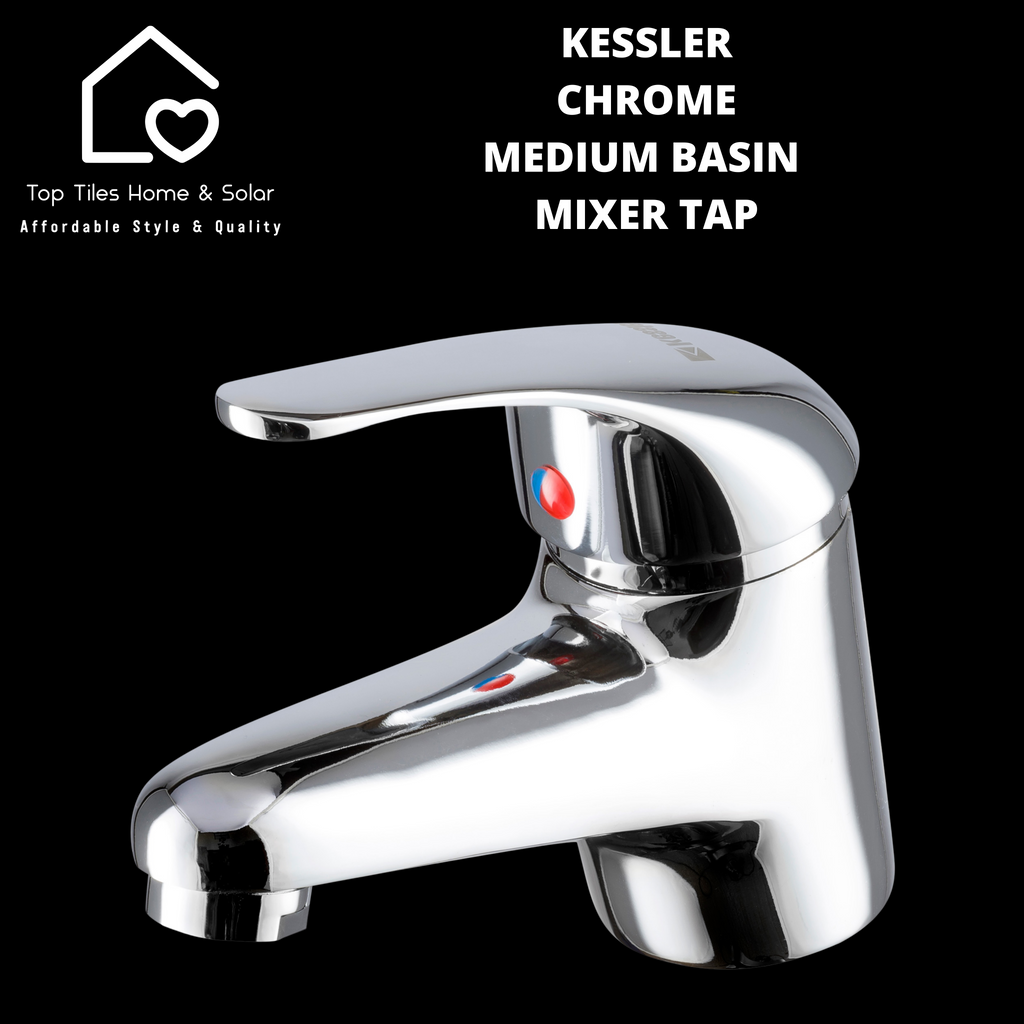 Kessler Chrome Medium Basin Mixer Tap – Top Tiles Home & Solar