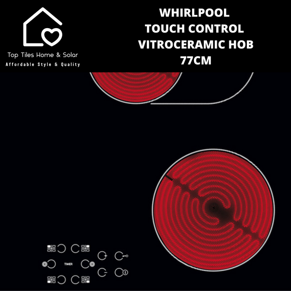 Whirlpool Touch Control Vitroceramic Hob - 77cm