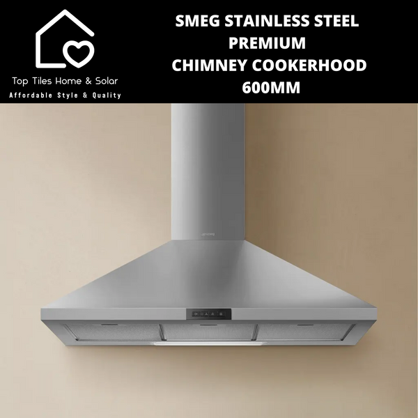 Smeg Stainless Steel Premium Chimney Cookerhood - 600mm