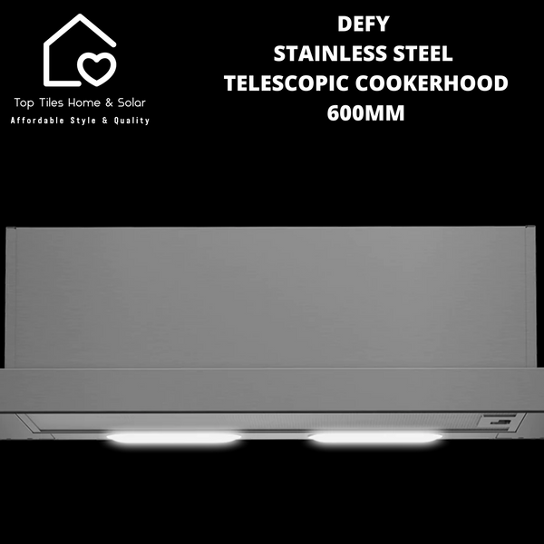 Defy Stainless Steel Telescopic Cookerhood- 600mm DCH609