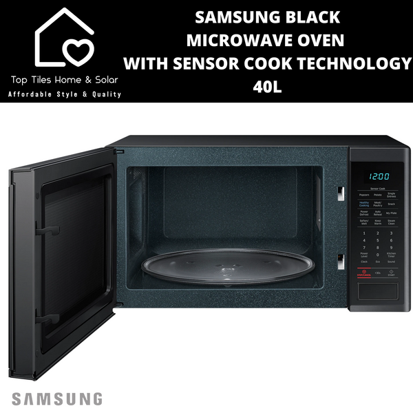 Samsung Black Microwave Oven With Sensor Cook Technology - 40L