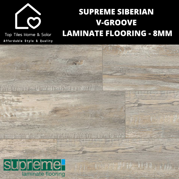 Supreme Siberian V-Groove Laminate Flooring - 8mm