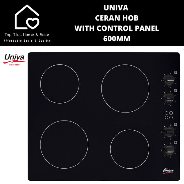 Univa Ceran Hob with Control Panel - 600mm