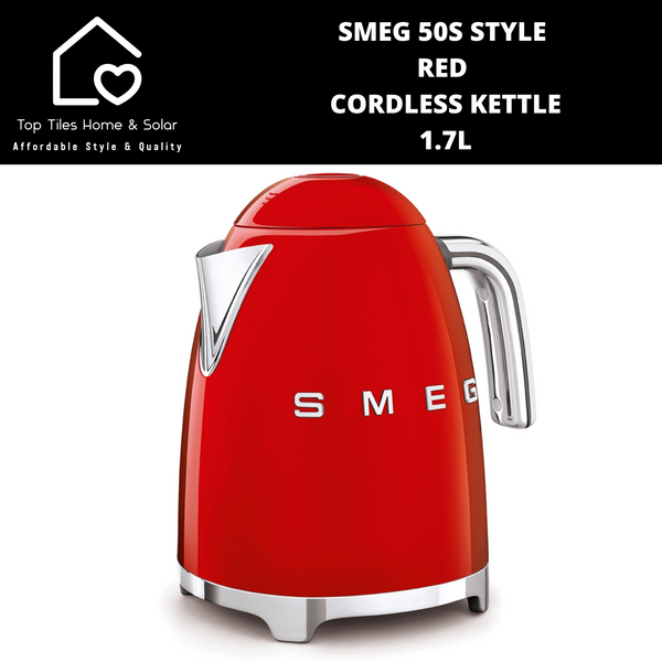 Smeg 50s Style Red Cordless Kettle - 1.7L