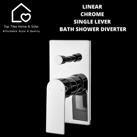 Linear Chrome Single Lever Bath Shower Diverter