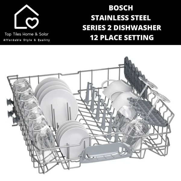 Bosch Series 2 - StainlessSteel Dishwasher - 12 Place Setting