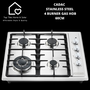 Cadac Stainless Steel 4 Burner Gas Hob - 60cm